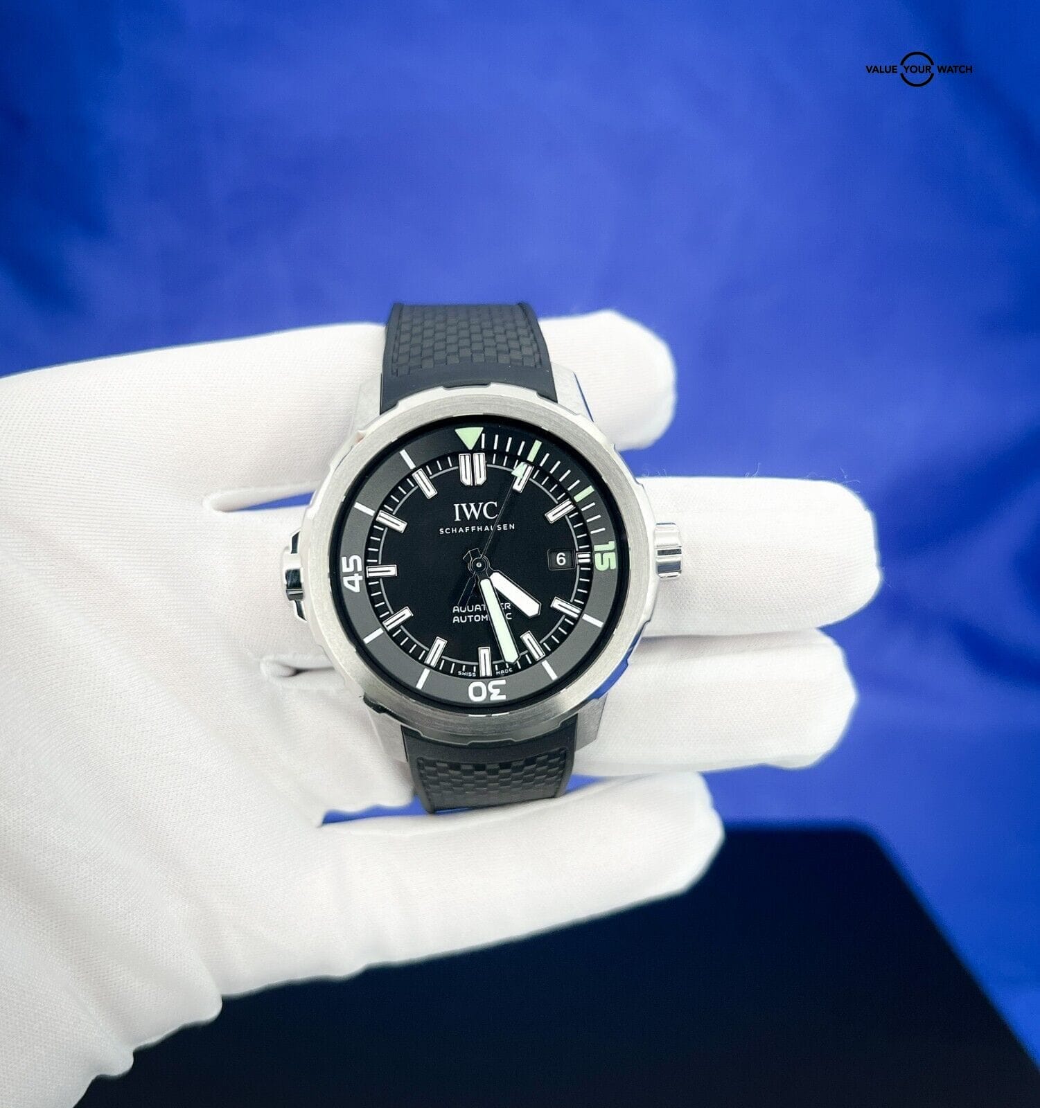 IWC Aquatimer Automatic 42mm Diver Men's Black Dial Watch IW329001 Full Set - Image 7