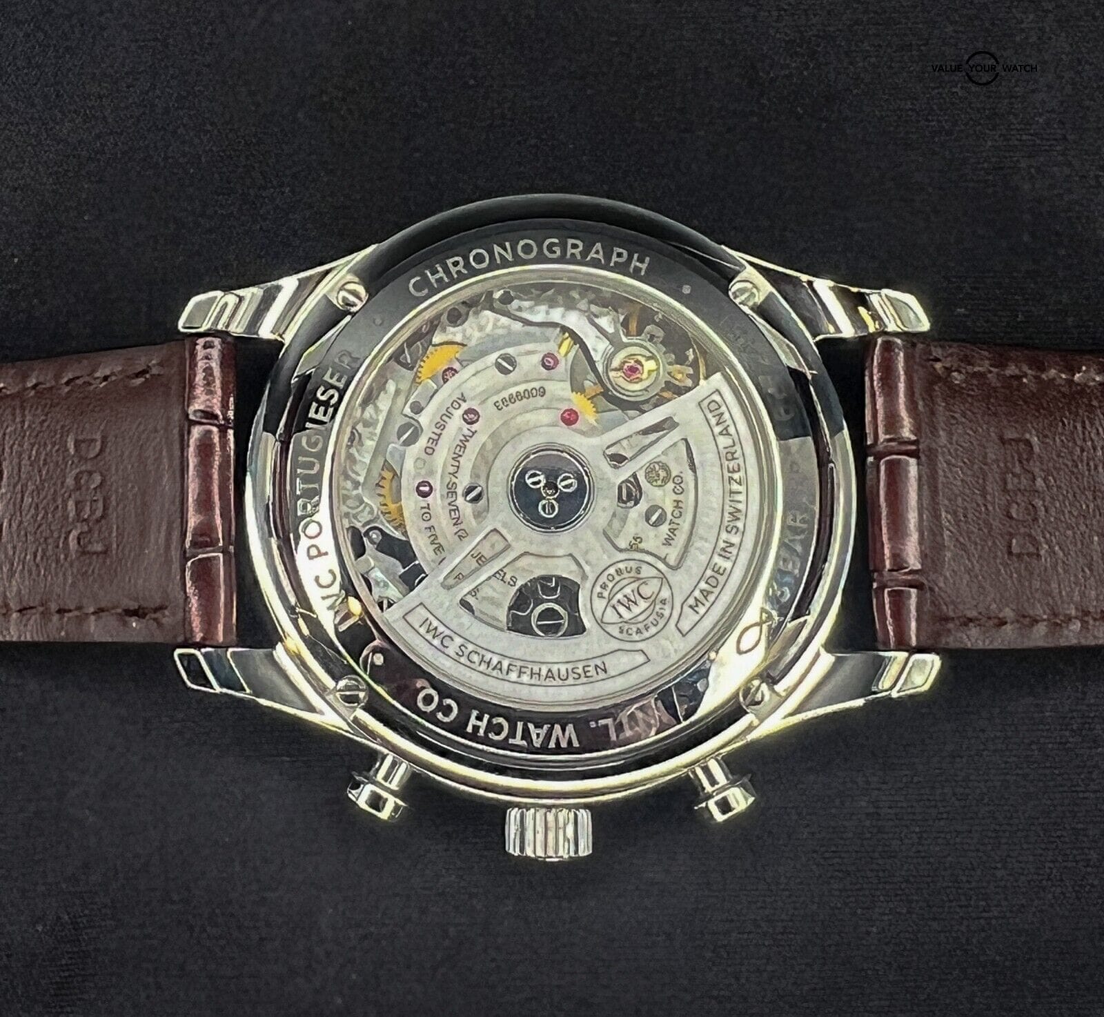 IWC Portugieser Automatic Chronograph Green Dial Men's Watch - IW371615 - Image 13