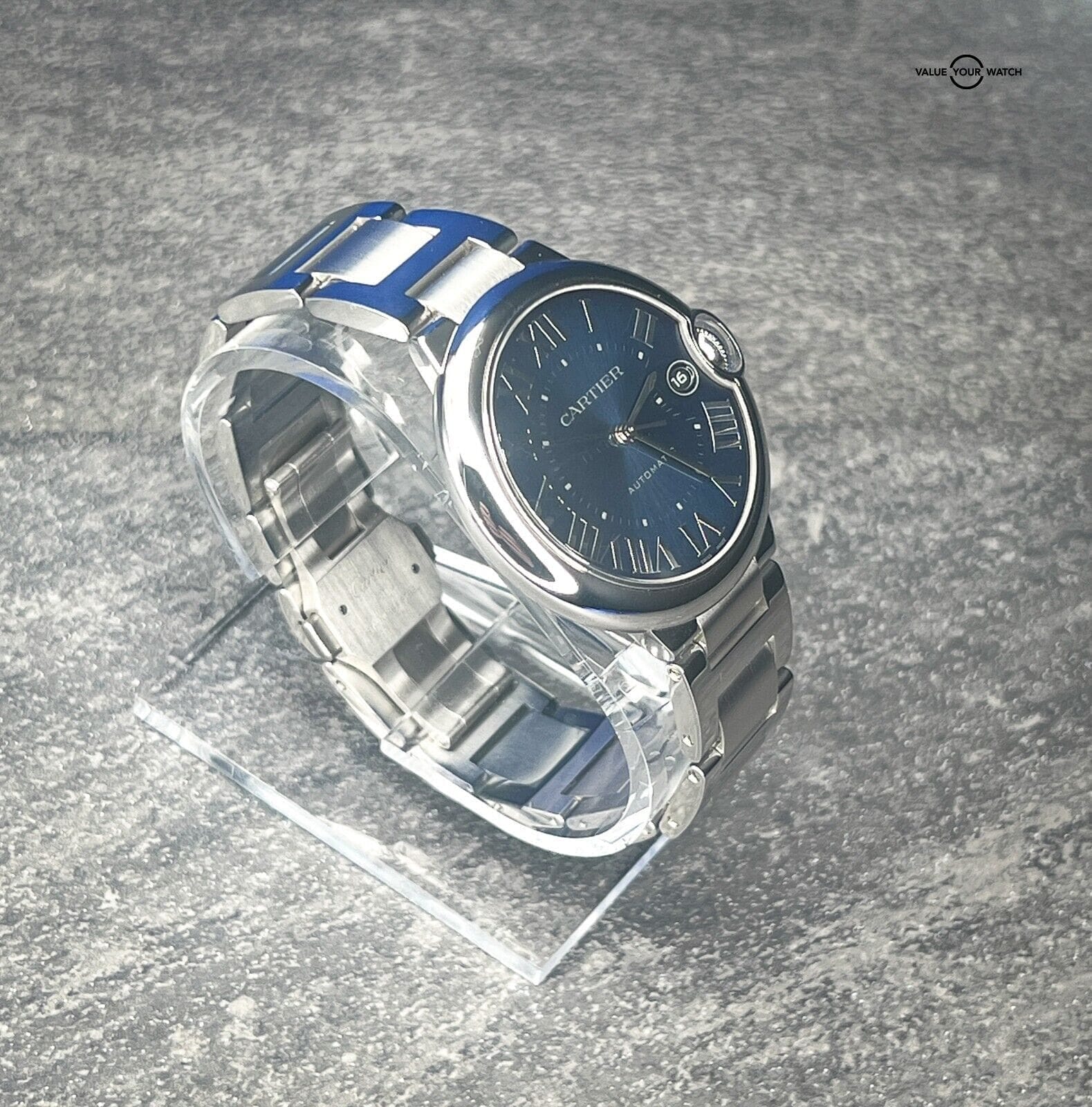 New Cartier Ballon Bleu Stainless Steel Automatic 40 mm Blue Dial Watch WSBB0061 - Image 12