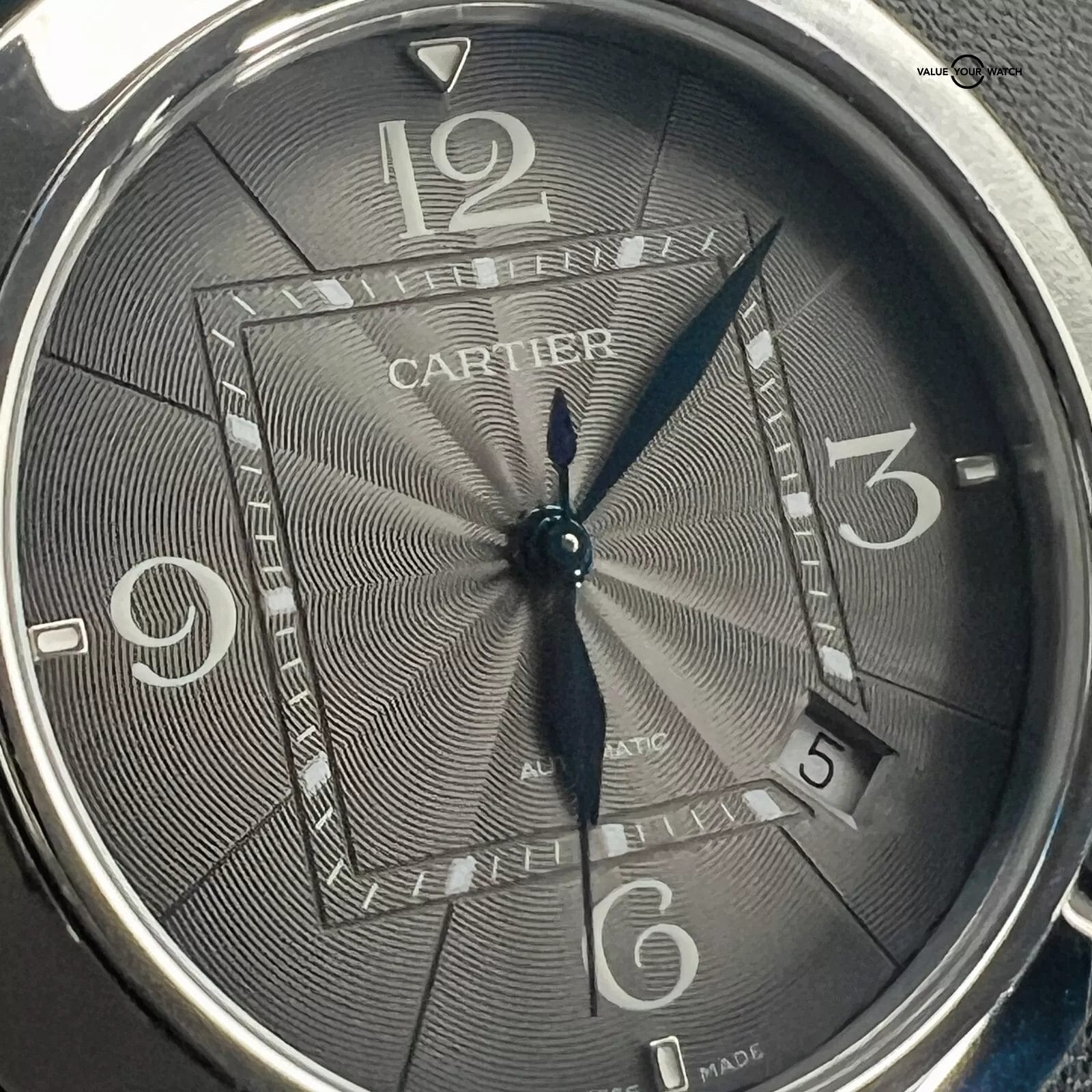 Cartier Pasha 41mm Anthracite Dial WAPA0026 Automatic Stainless Steel Watch Adrenaline Timepieces - Image 4