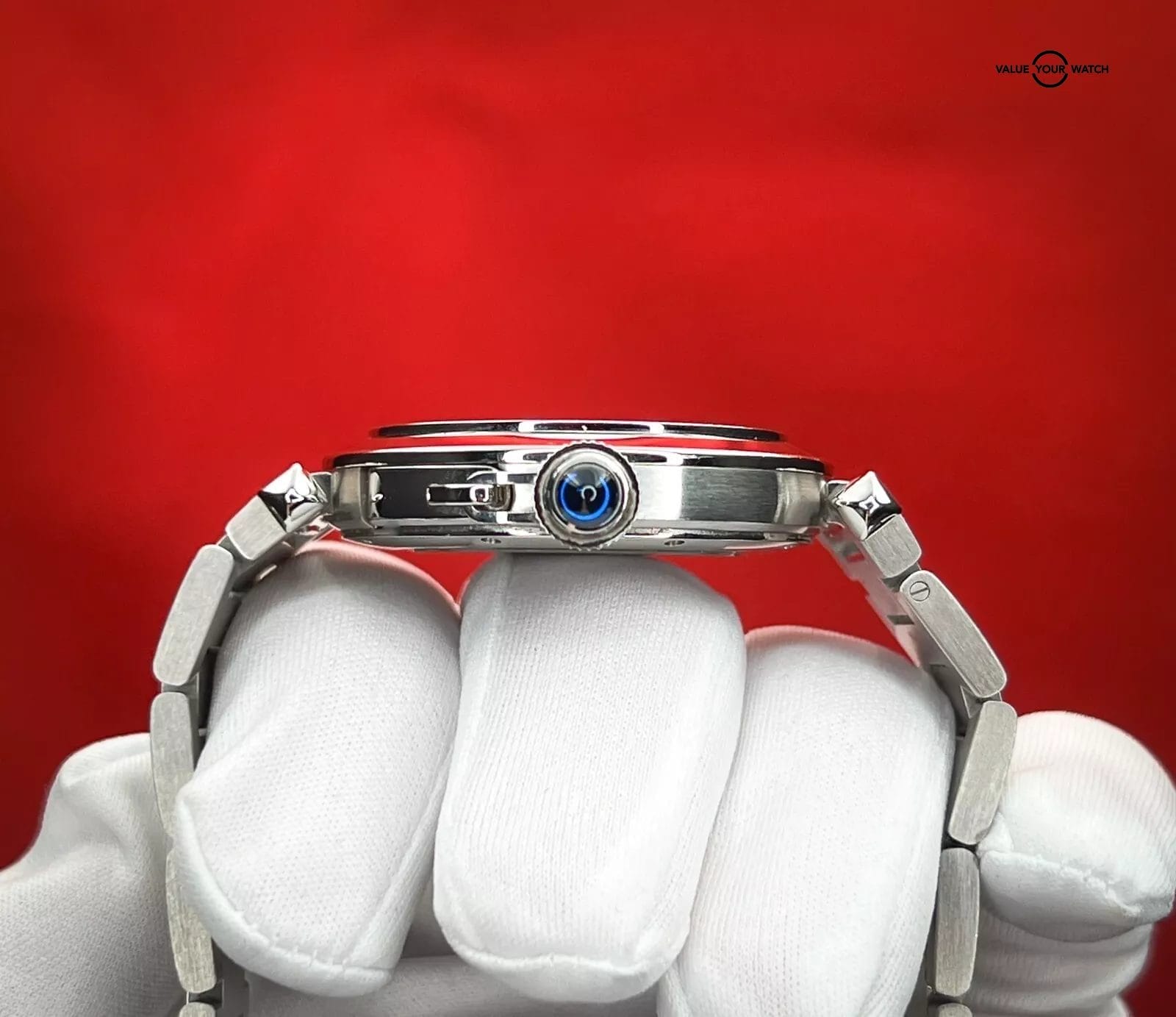 Cartier Pasha 41mm Anthracite Dial WAPA0026 Automatic Stainless Steel Watch Adrenaline Timepieces - Image 9