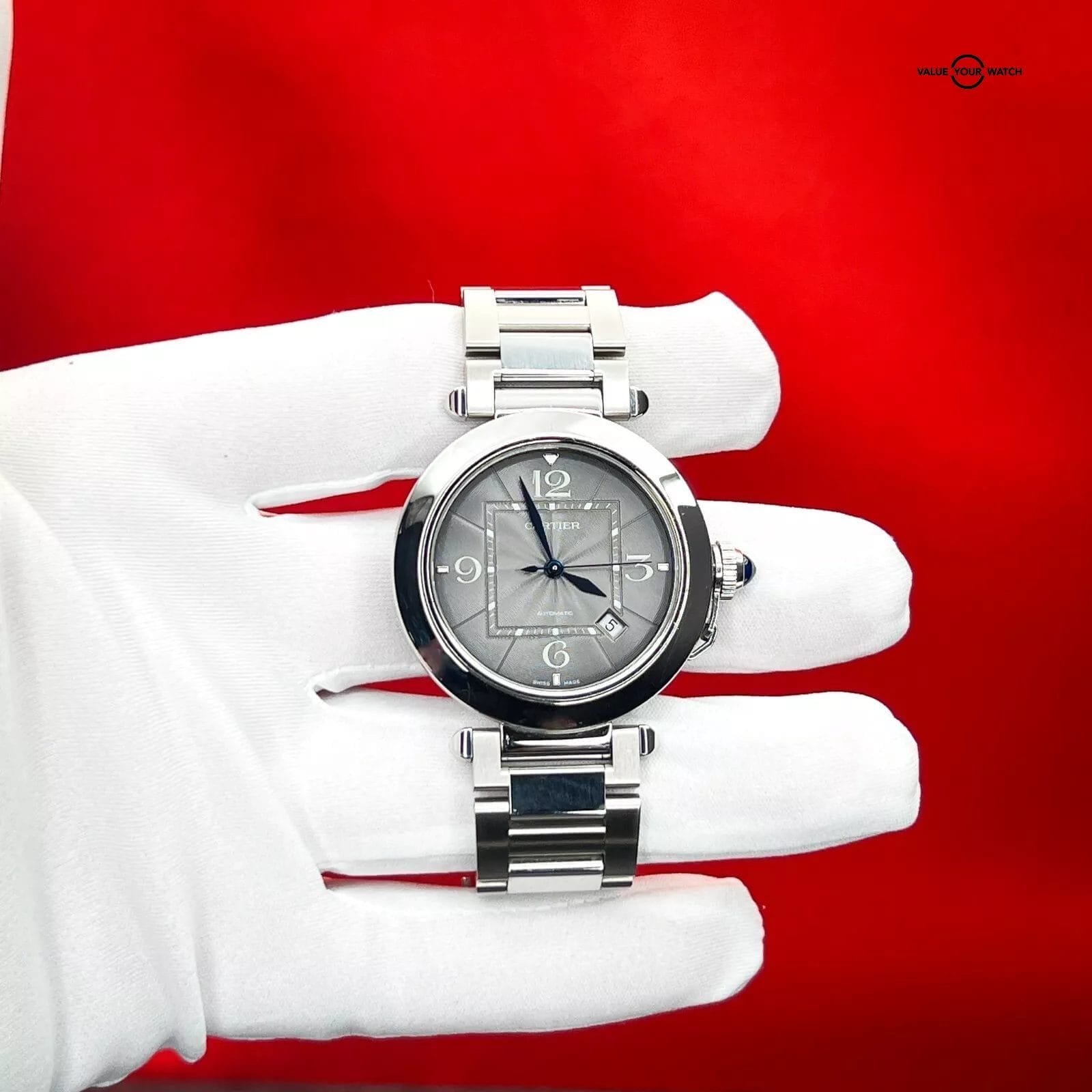 Cartier Pasha 41mm Anthracite Dial WAPA0026 Automatic Stainless Steel Watch Adrenaline Timepieces - Image 14