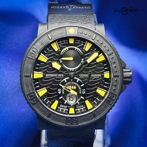 Ulysse Nardin Maxi Marine Diver Black Sea Yellow Rubber Clad Steel 45mm 263-92