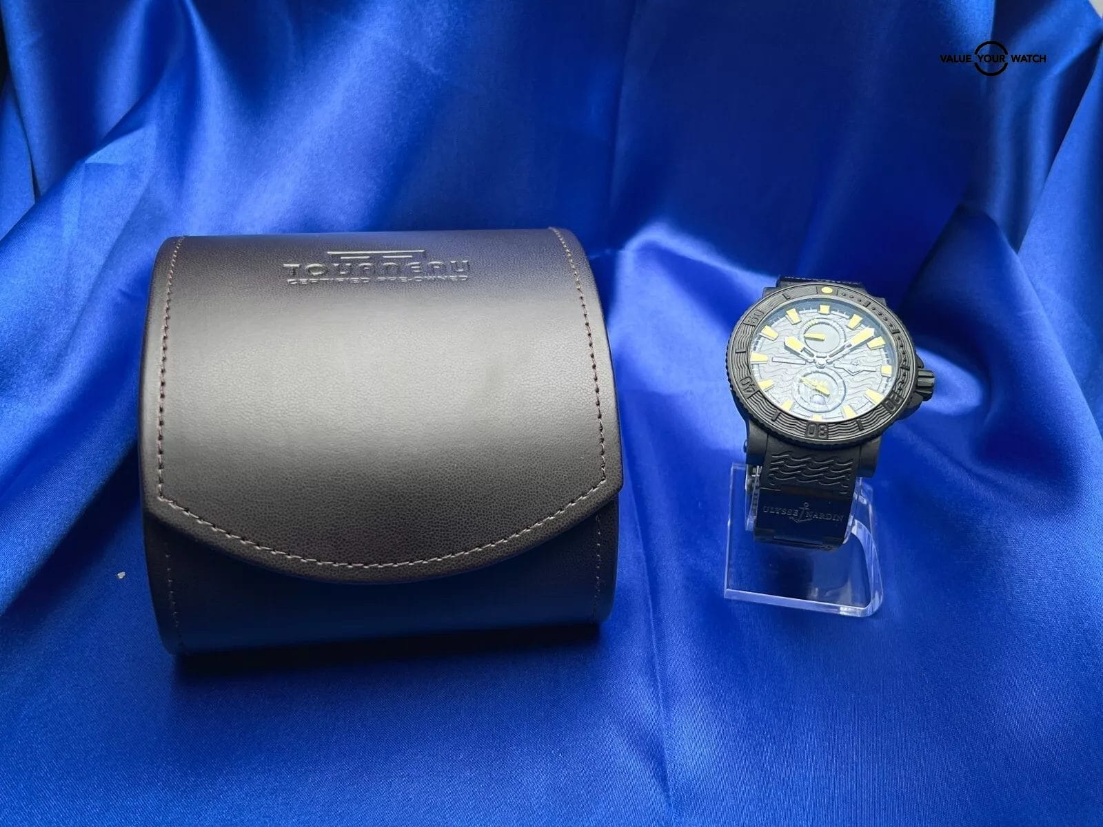 Ulysse Nardin Maxi Marine Diver Black Sea Yellow Rubber Clad Steel 45mm 263-92 - Image 3