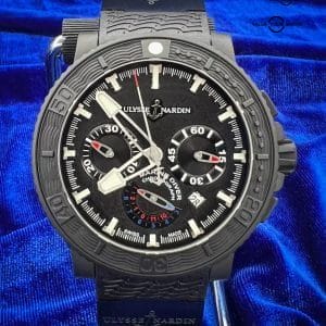 Ulysse Nardin Maxi Marine Black Sea Limited Edition Mens Chronograph 353-92-3C