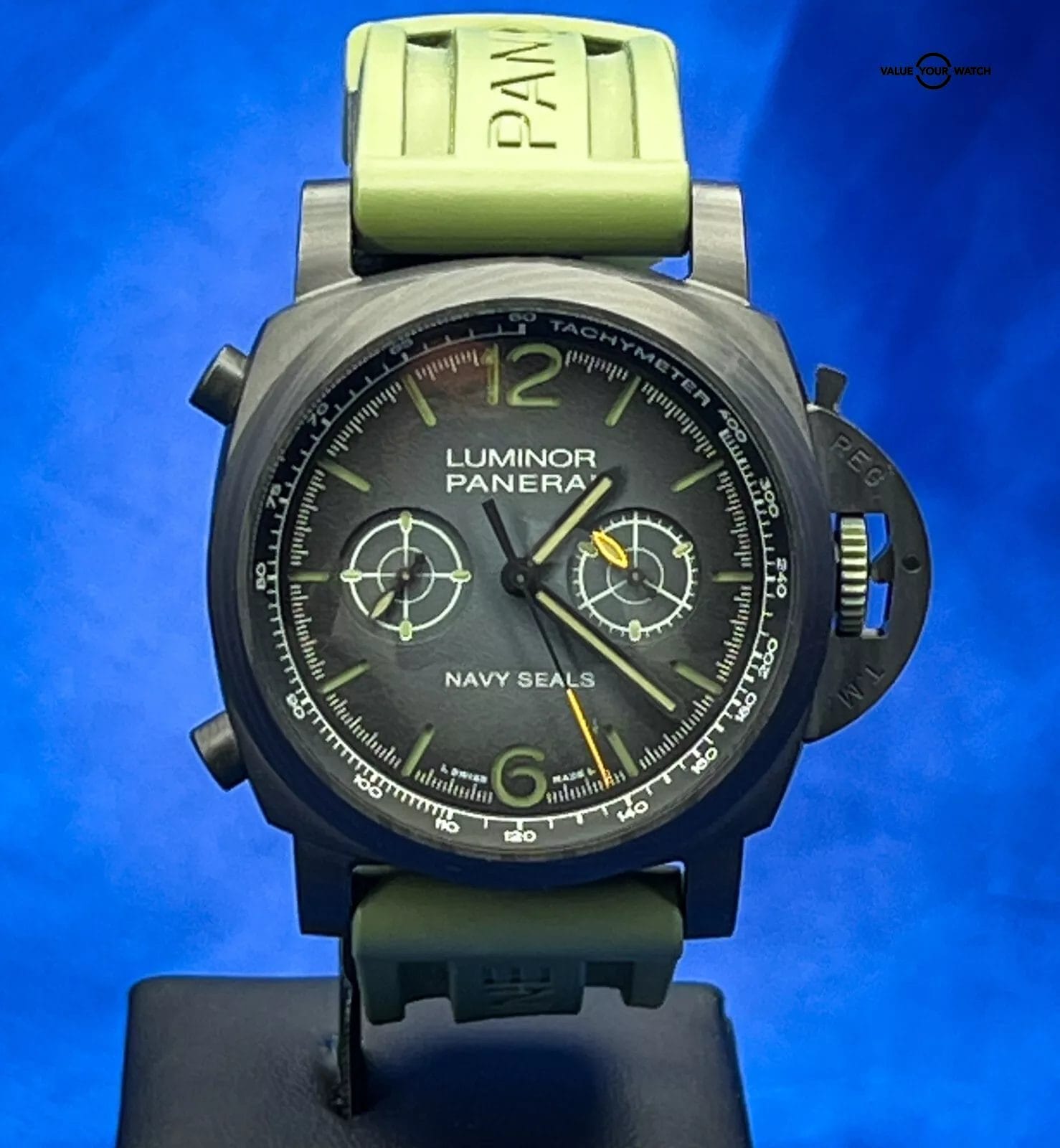 Panerai Luminor Chrono Carbotech Navy Seals Black Dial 44mm PAM01419 Full Set