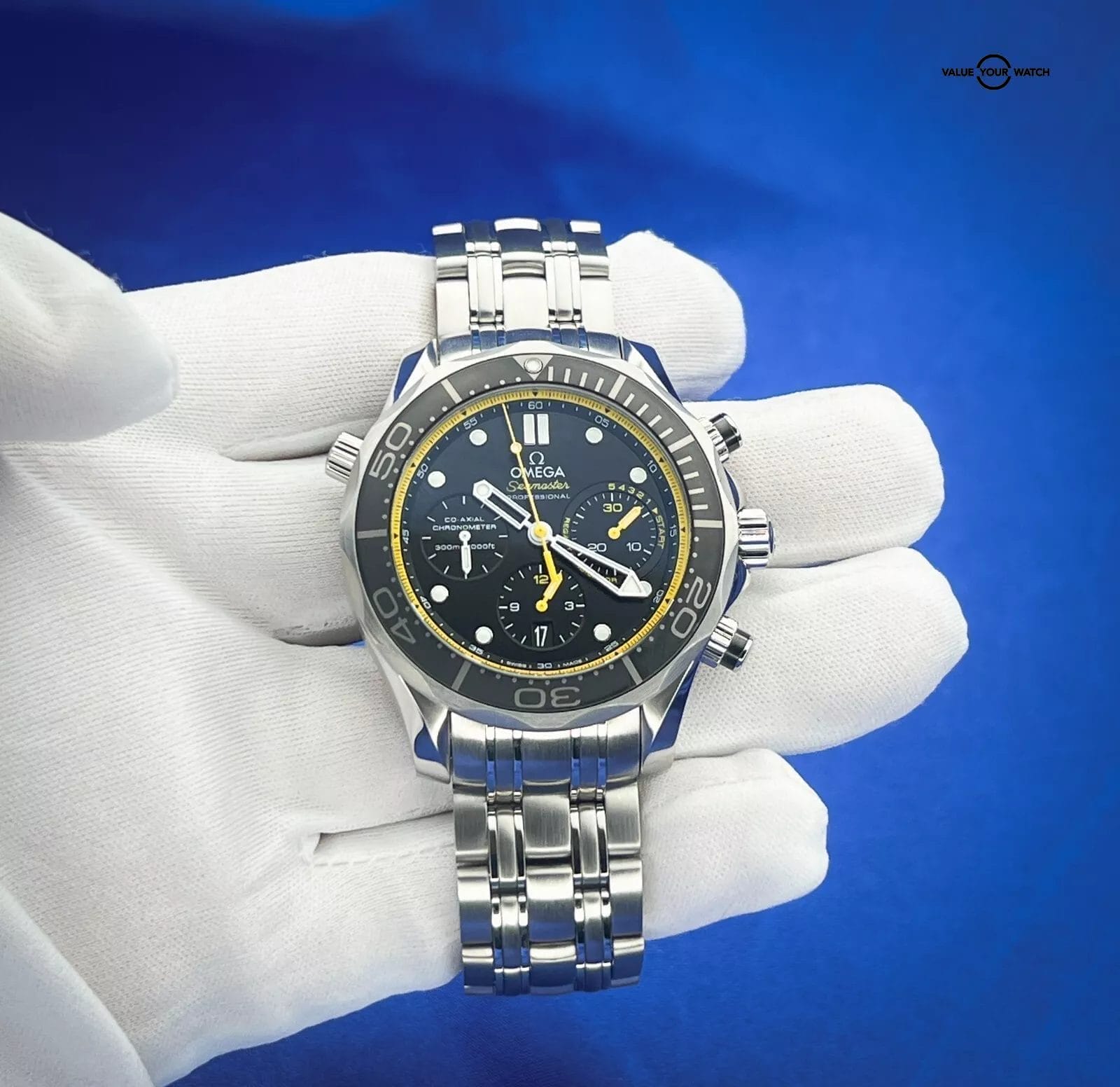 OMEGA Diver 300M Black Dial Men's Watch with Stainless Steel Bracelet Full Set - Image 5