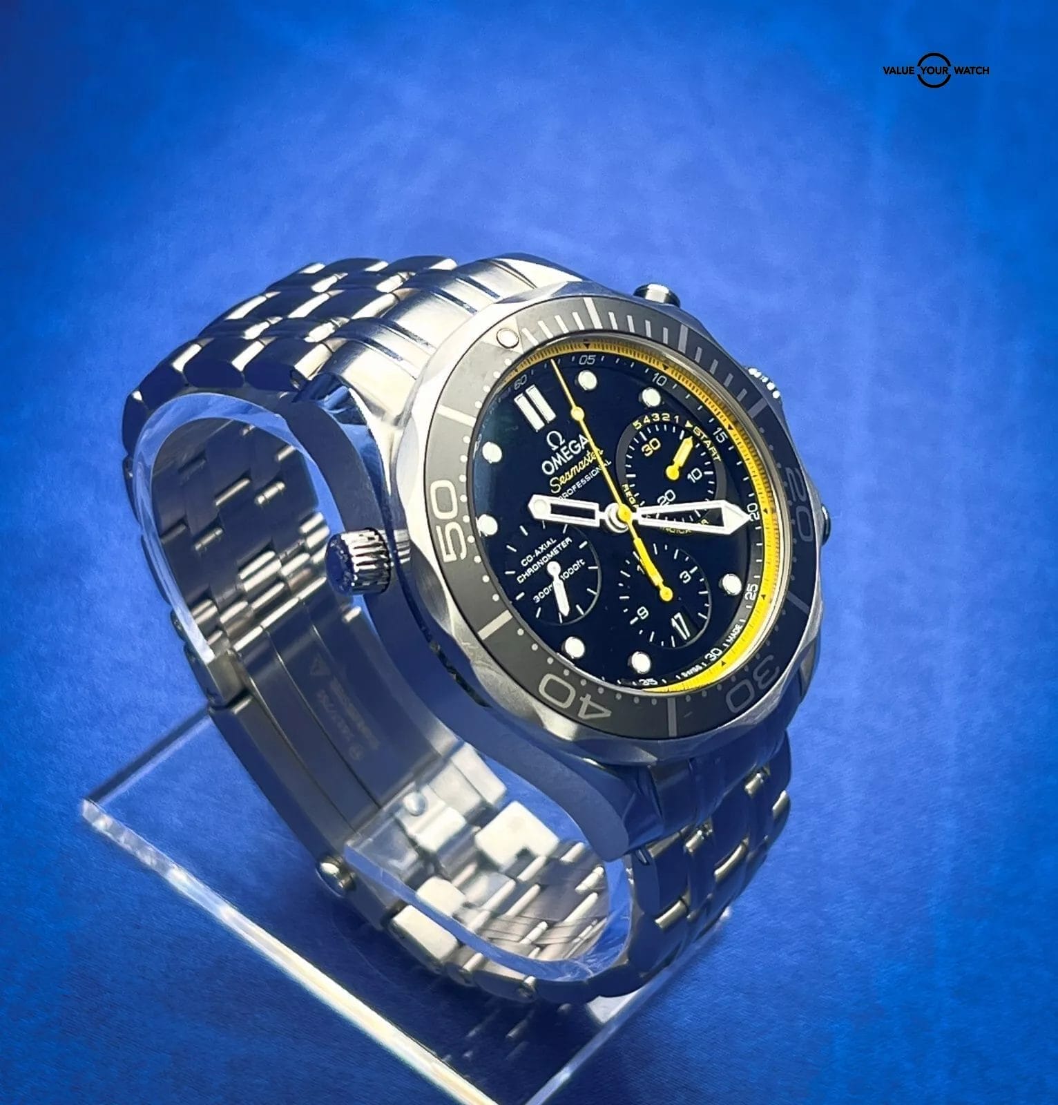 OMEGA Diver 300M Black Dial Men's Watch with Stainless Steel Bracelet Full Set - Image 9