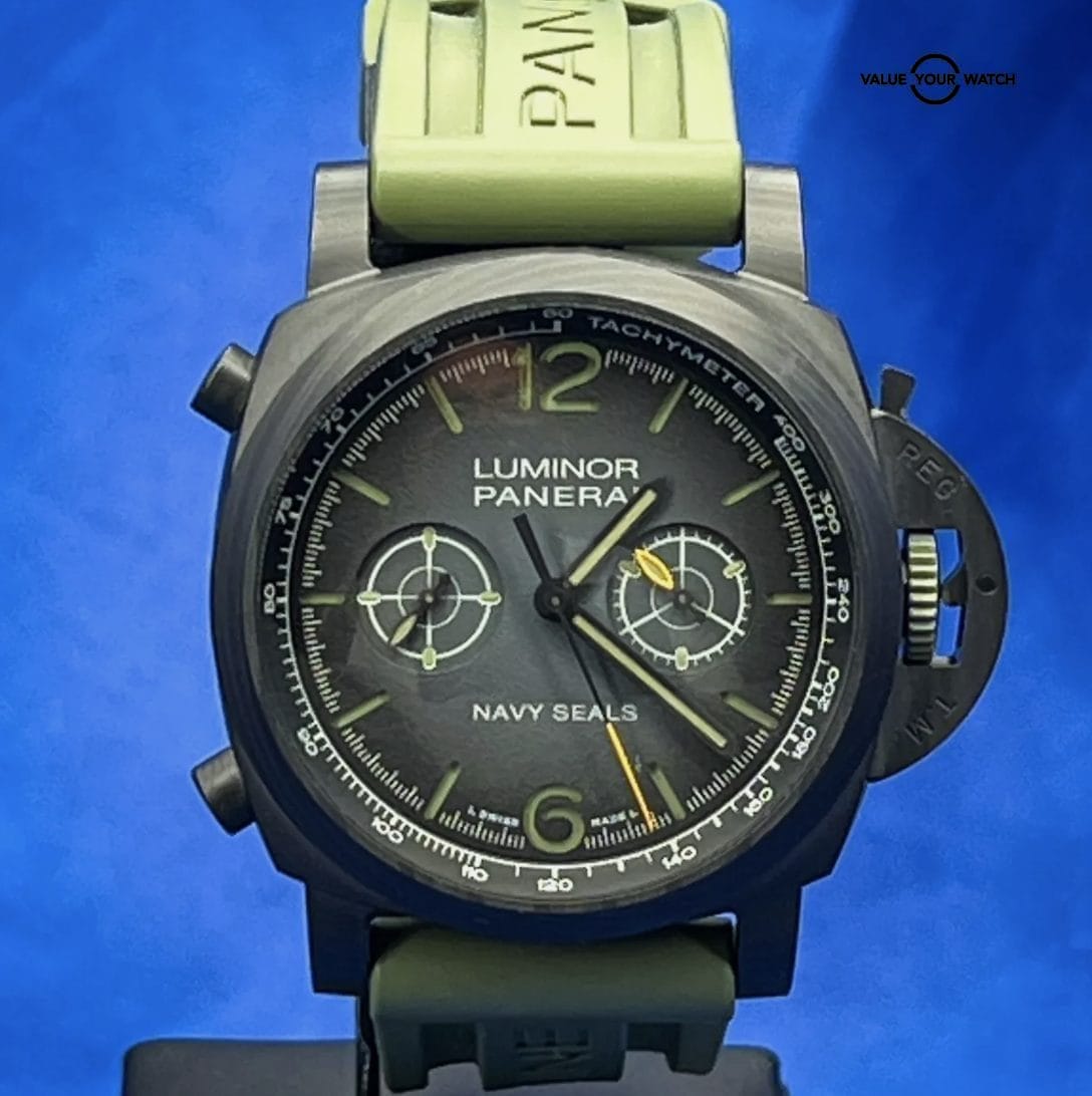 Panerai Luminor Chrono Carbotech Navy Seals Black Dial 44mm PAM01419 Full Set - Image 10