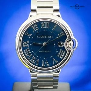 New Cartier Ballon Bleu Stainless Steel Automatic 40 mm Blue Dial Watch WSBB0061