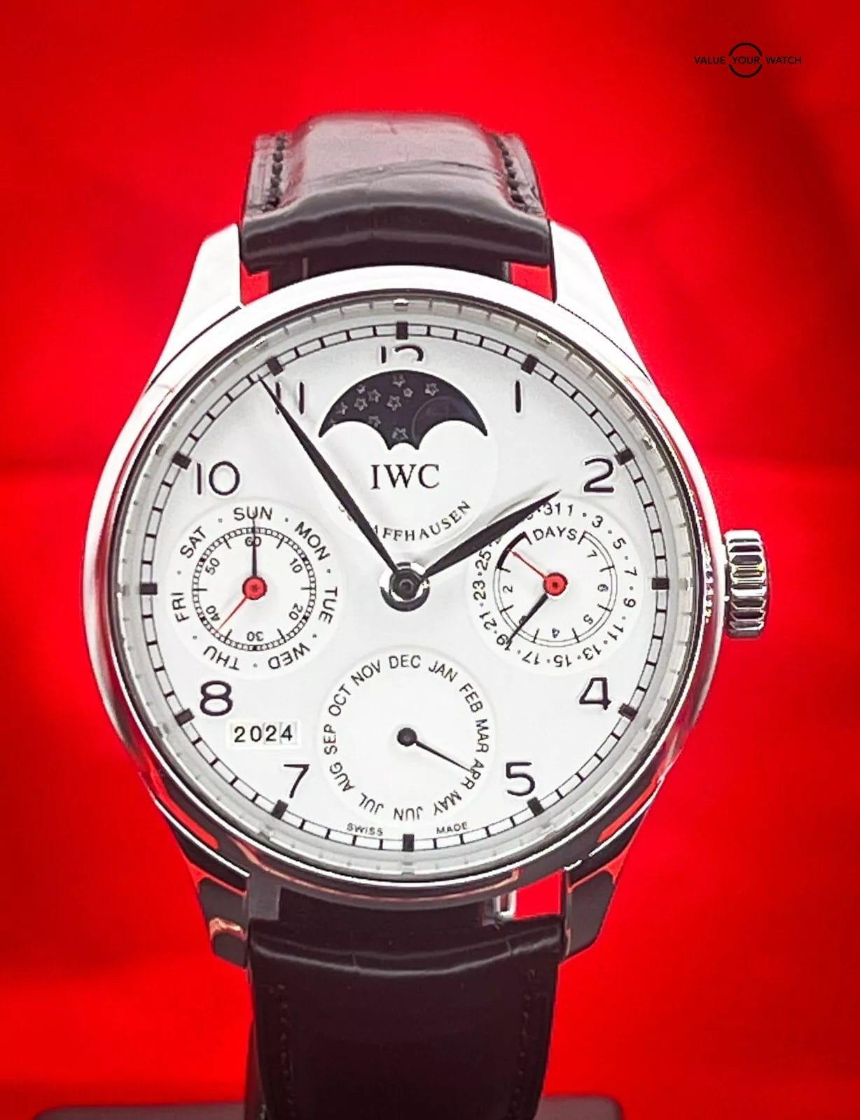 IWC Portuguese Perpetual Calendar Automatic 44mm Steel Men s Watch IW502308