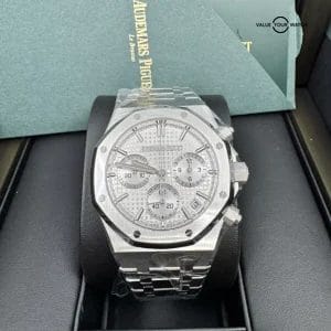 2023 Unworn Papers White Dial Audemars Piguet Royal Oak Chronograph 41mm 26240ST