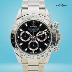 Rolex Daytona Cosmograph  116520 Black Dial Engraved 40mm BOXES/PAPERS!