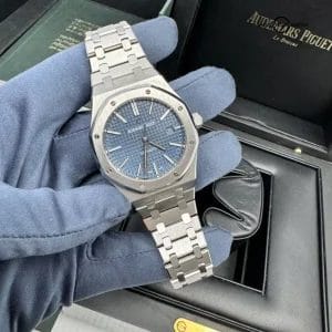 2015 Box Papers Blue Dial Audemars Piguet Royal Oak 41mm Steel 15400ST