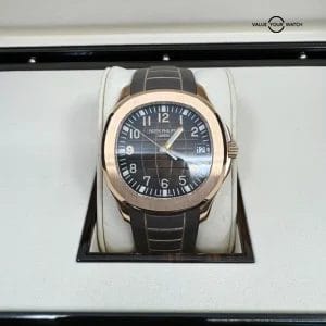 2013 Top Condition BOX PAPERS 5167R Patek Philippe Aquanaut Rose Gold Brown 40mm