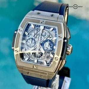 Hublot Spirit Of Big Bang Blue Titanium – Full Set w/ Extra Strap 641.NX.7170.LR
