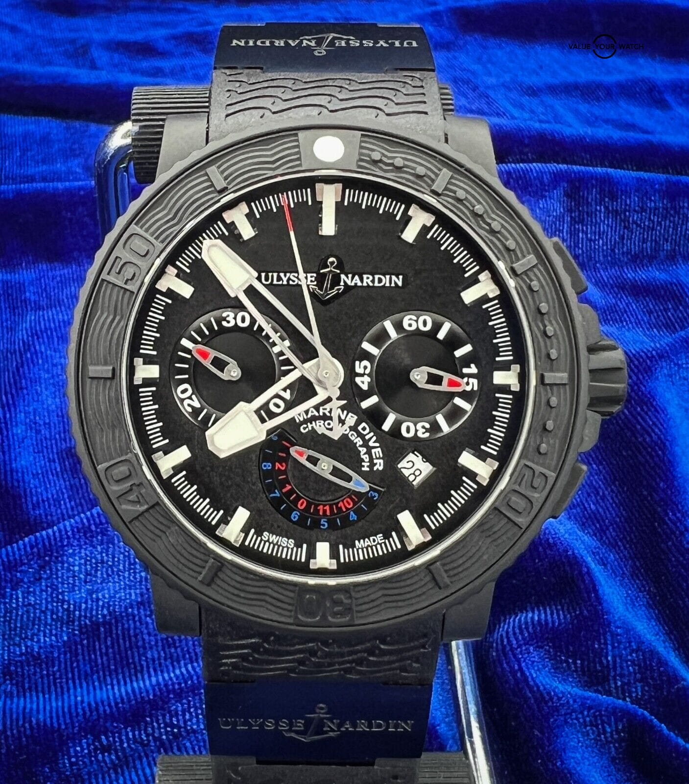Ulysse Nardin Maxi Marine "Limited Edition" Black Sea Chronograph 353-92-3C