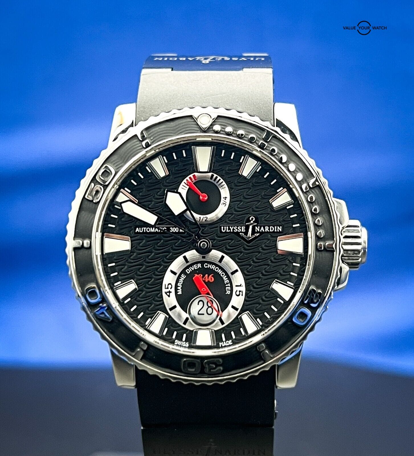 Ulysse Nardin Maxi Marine Automatic Diver Chronometer Mens Watch Ref. 263-33