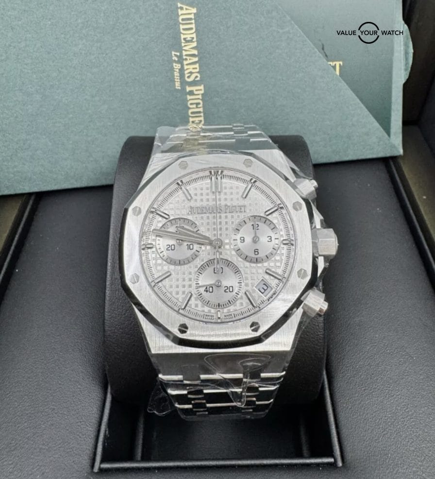 2023 Unworn Papers White Dial Audemars Piguet Royal Oak Chronograph 41mm 26240ST