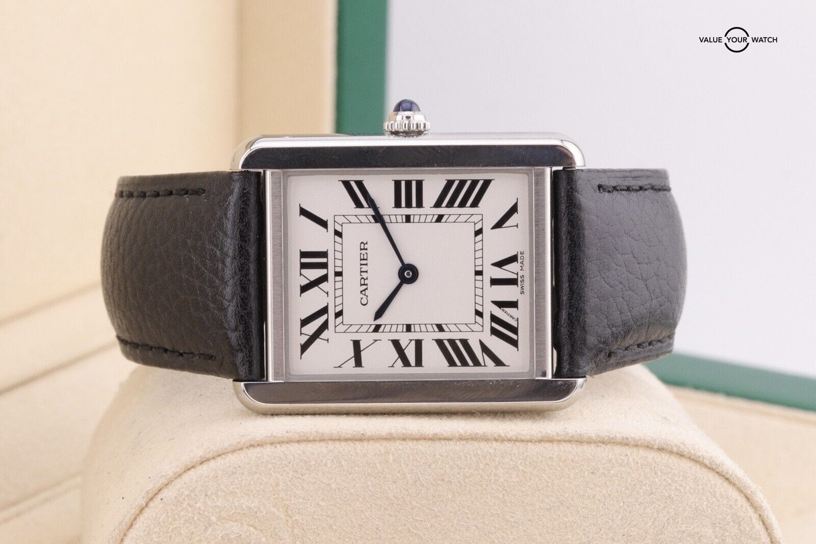 Cartier Tank Solo Stainless Steel Quartz Men’s Watch WSTA0028 - Watch + Card