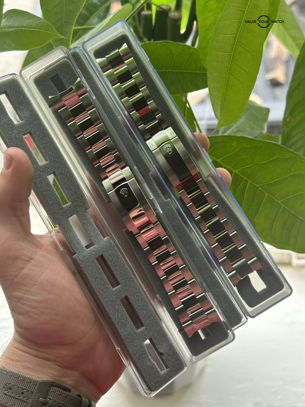 UNWORN Rolex 72220 Steel OYSTER Bracelet for Skydweller W/ Case | STICKERED