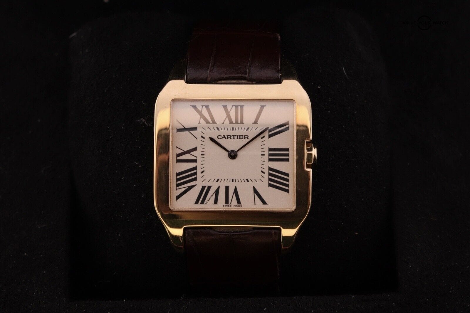 Cartier Santos Dumont 2649 Ultra Thin - 18K Yellow Gold - Mechanical Watch - Image 4