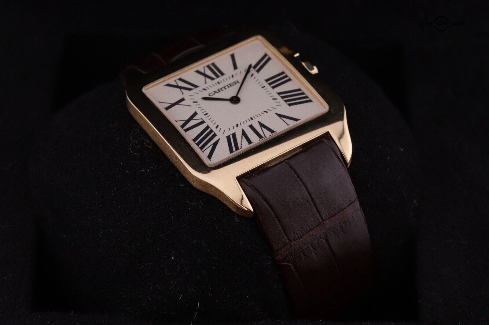Cartier Santos Dumont 2649 Ultra Thin - 18K Yellow Gold - Mechanical Watch - Image 7