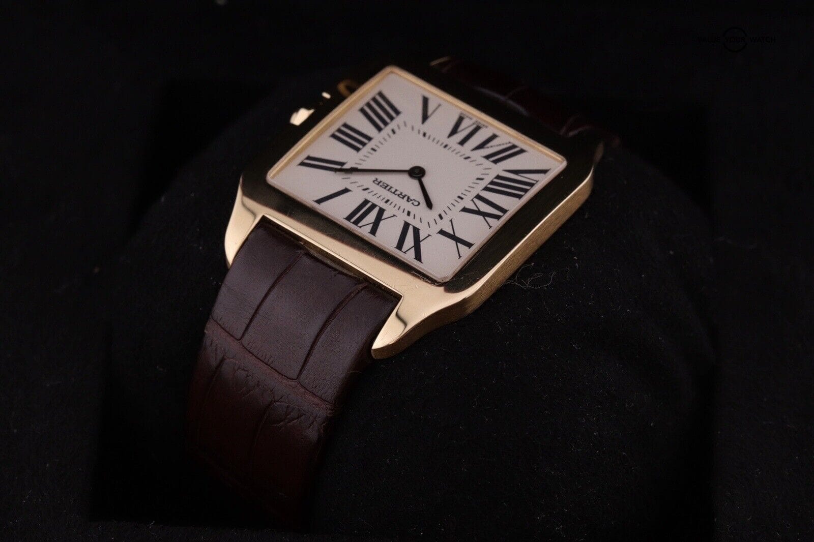 Cartier Santos Dumont 2649 Ultra Thin - 18K Yellow Gold - Mechanical Watch - Image 8