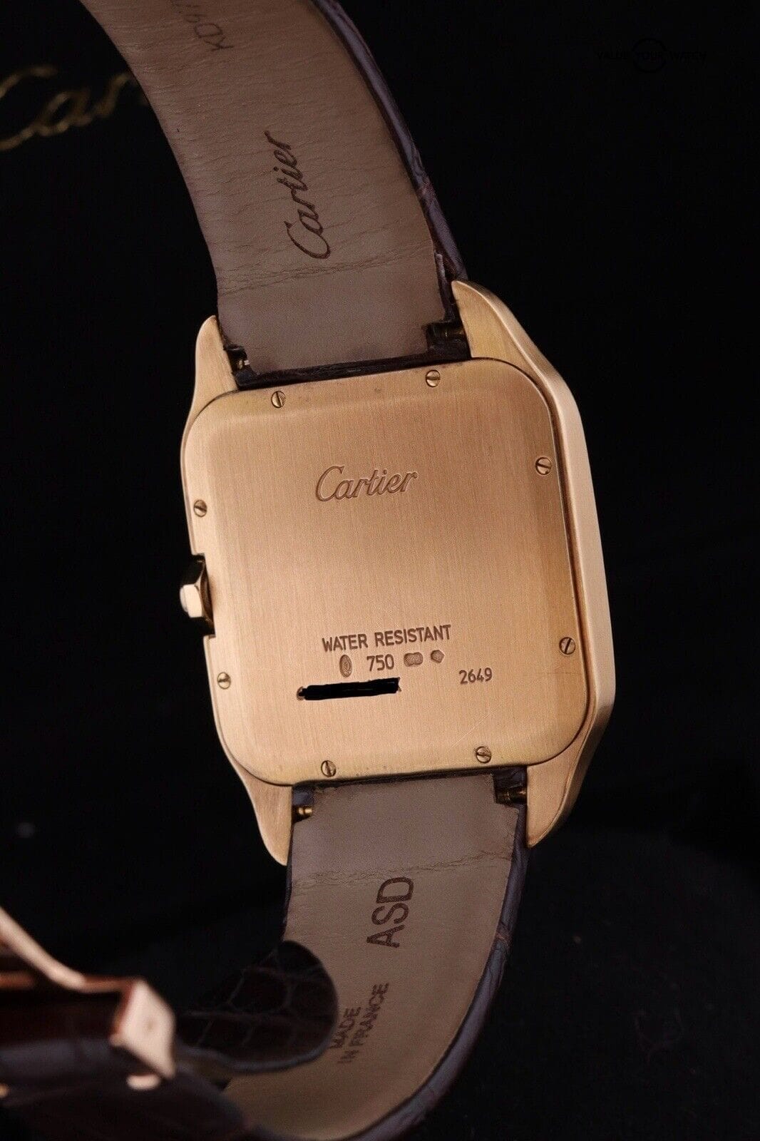 Cartier Santos Dumont 2649 Ultra Thin - 18K Yellow Gold - Mechanical Watch - Image 13