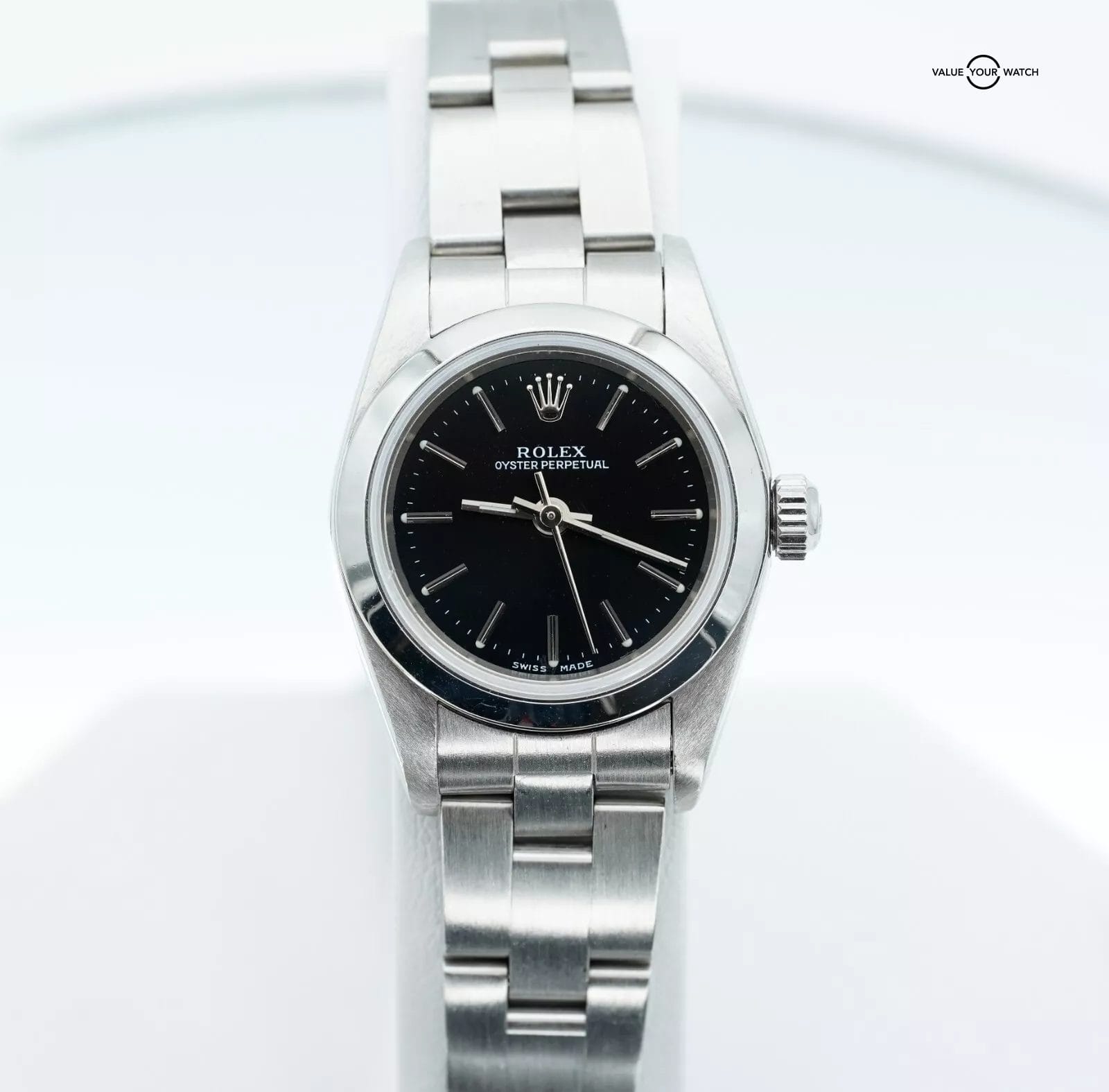 2005 ROLEX Oyster Perpetual 76080 24mm Stainless Steel Black Dial! - Image 16