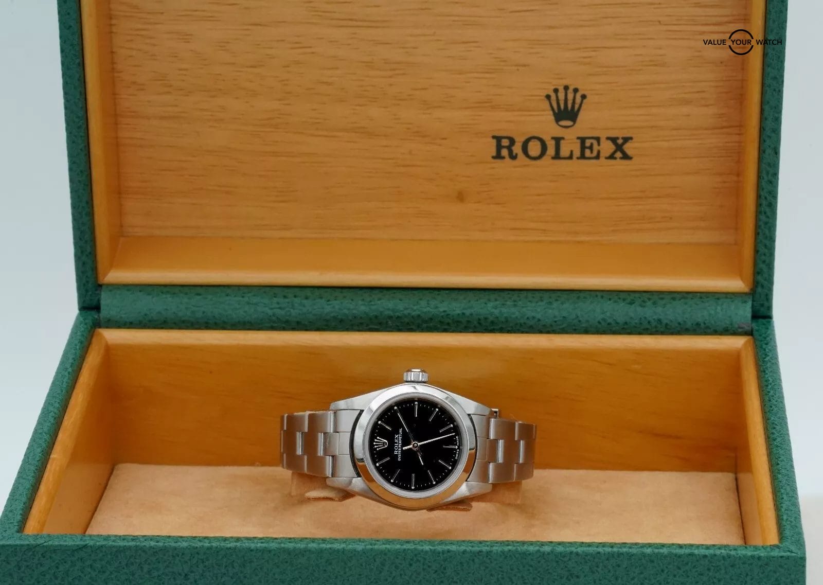 2005 ROLEX Oyster Perpetual 76080 24mm Stainless Steel Black Dial! - Image 15