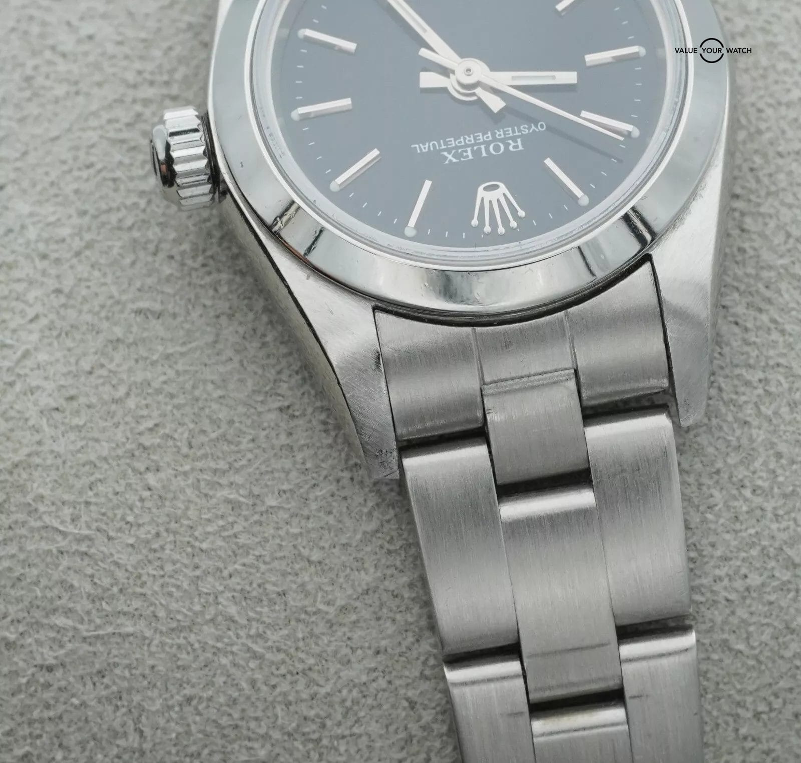 2005 ROLEX Oyster Perpetual 76080 24mm Stainless Steel Black Dial! - Image 2