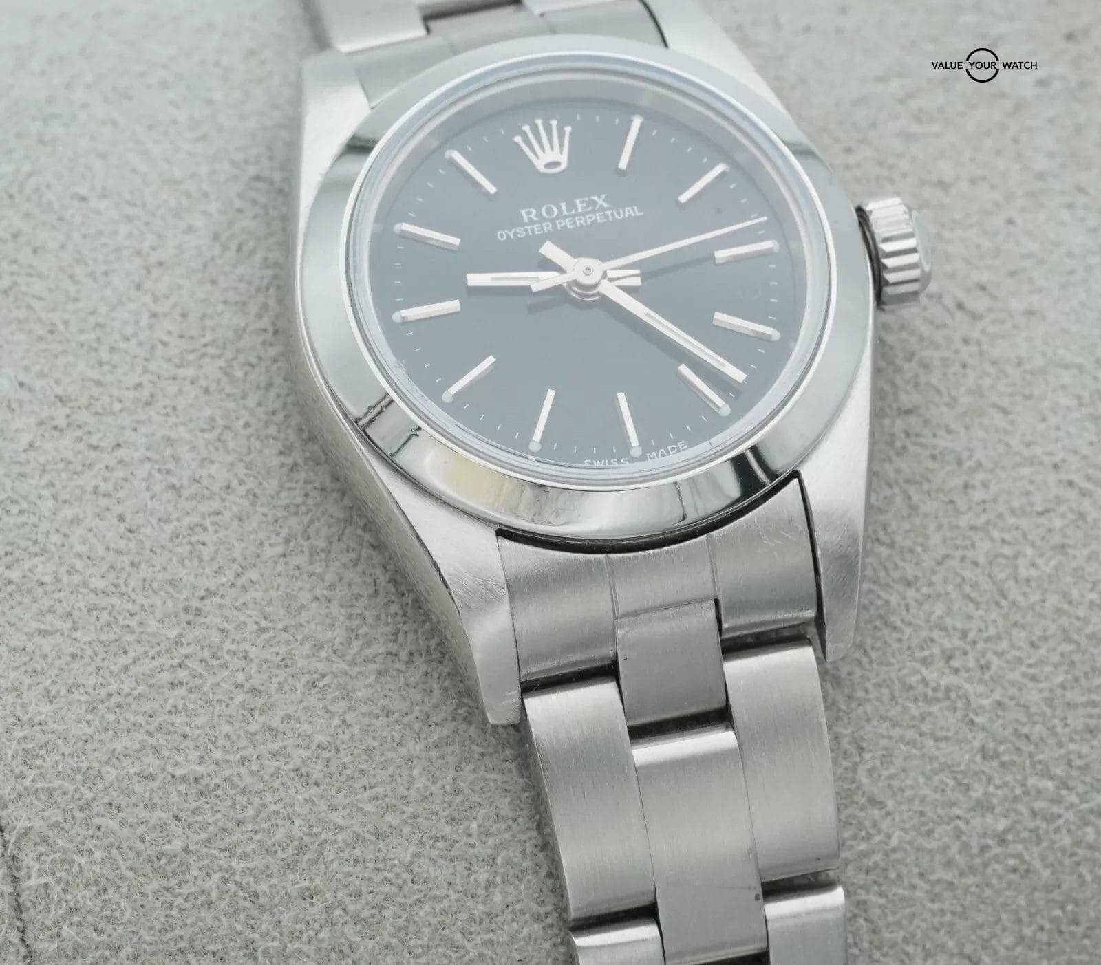 2005 ROLEX Oyster Perpetual 76080 24mm Stainless Steel Black Dial! - Image 11