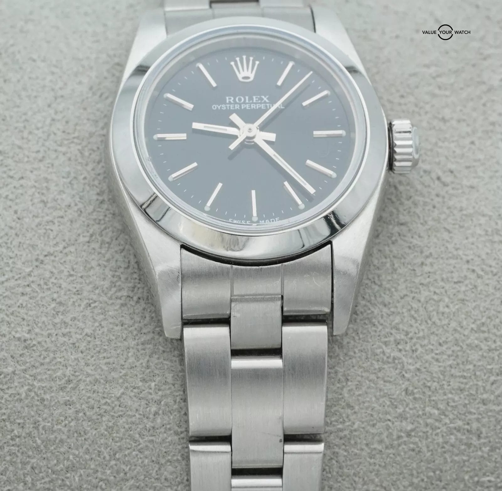 2005 ROLEX Oyster Perpetual 76080 24mm Stainless Steel Black Dial! - Image 4