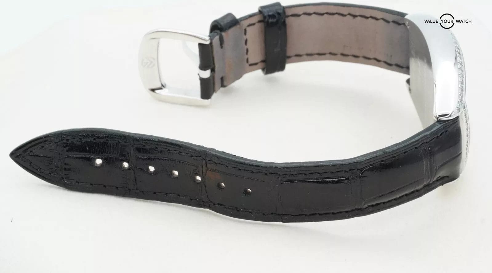 FRANCK MULLER Cintree Curvex Quartz Unisex Diamond Bezel Silver Dial BOX/PAPERS! - Image 13