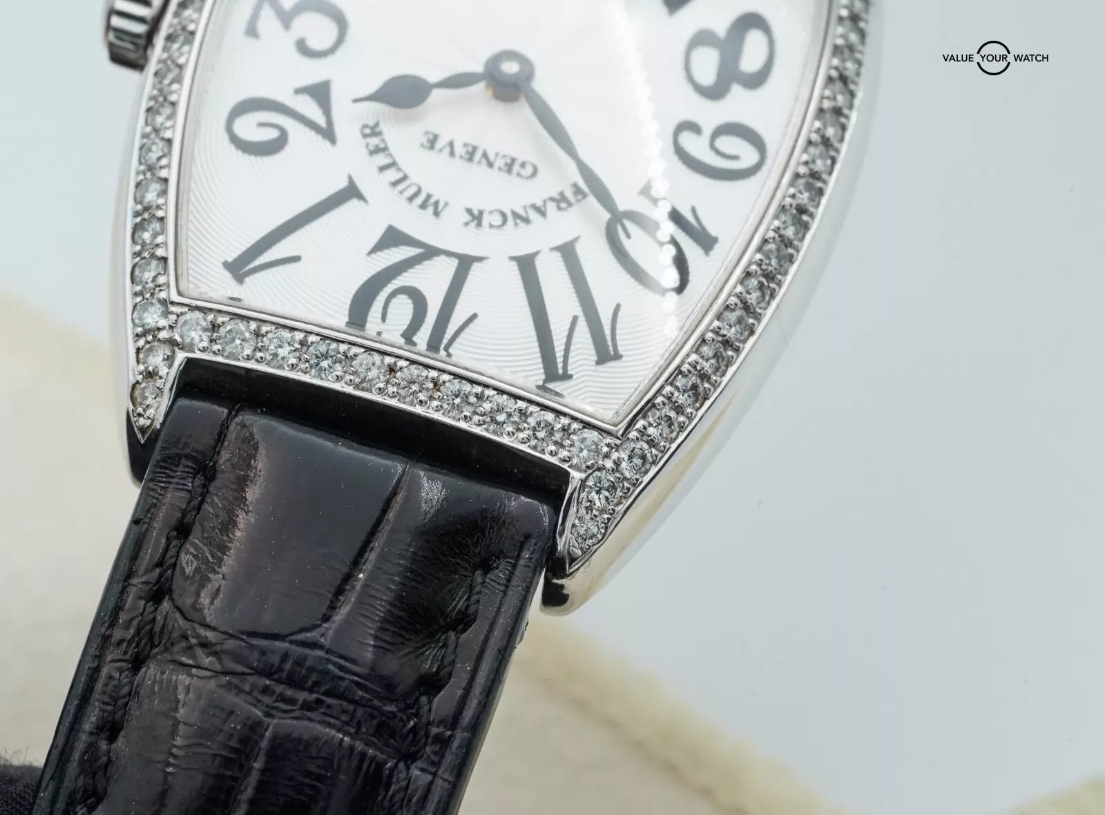 FRANCK MULLER Cintree Curvex Quartz Unisex Diamond Bezel Silver Dial BOX/PAPERS! - Image 16