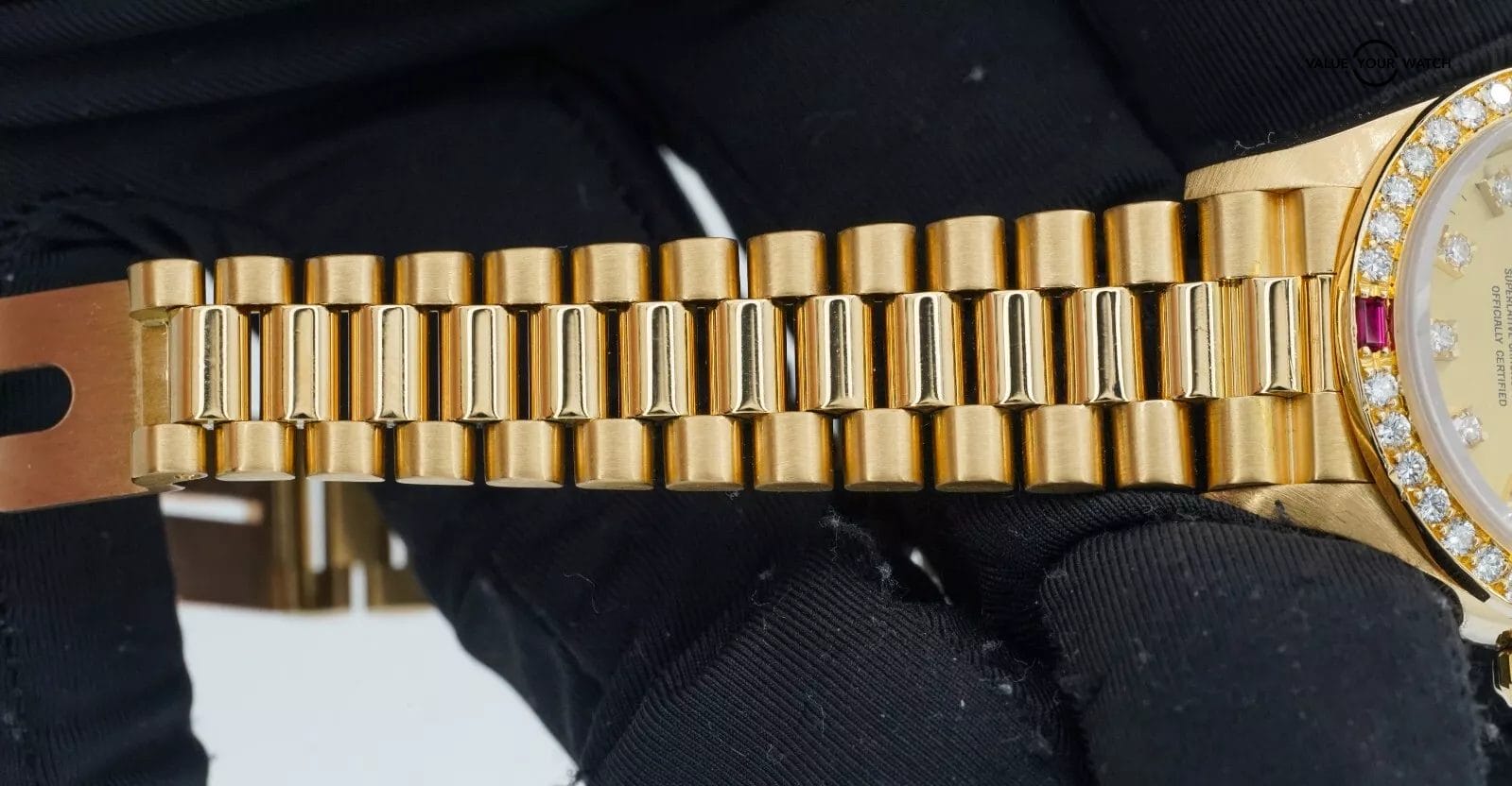 ROLEX Ladies Datejust President 69068 Diamond Dial and Diamond Ruby Bezel! - Image 9