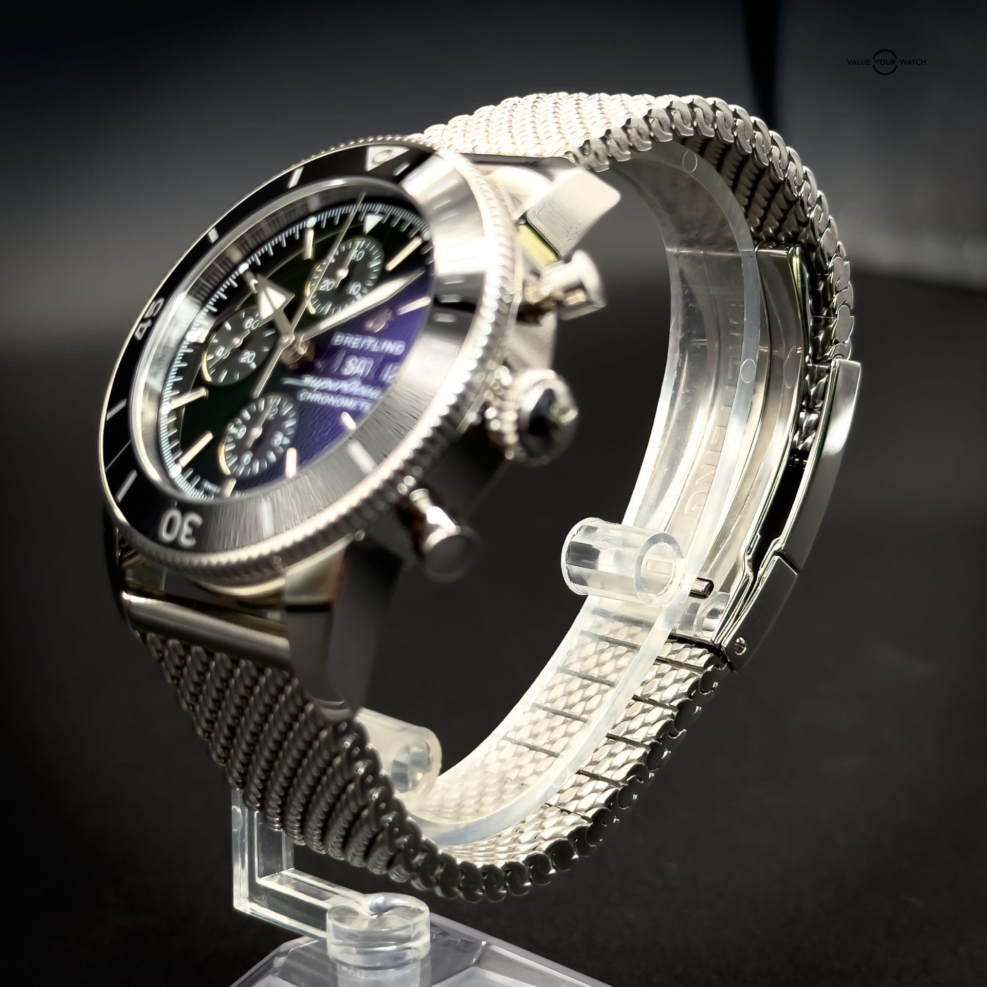 Breitling SuperOcean Heritage Chronograph Green A13313121L1S1 - Image 7