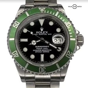 Rolex Submariner 16610LV Kermit 50th Anniversary 2007 Box Papers Full Set