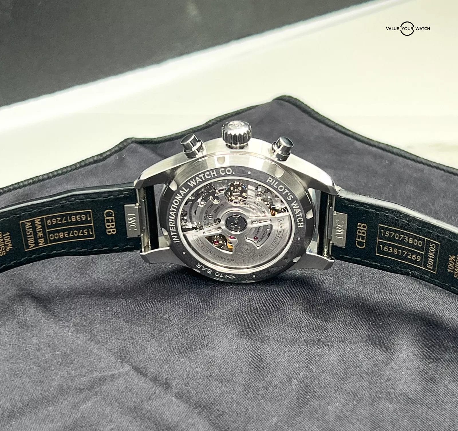 IWC Pilot's Watch Blue Dial Men's Chronograph w/Box and Papers IW388101 - Image 10