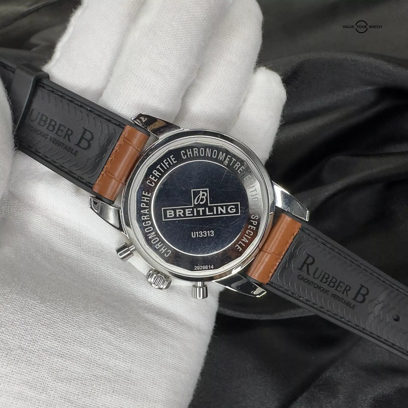 Breitling Superocean Heritage II 44mm Red Gold Chrono U13313 Full Set w 3 Straps - Image 3