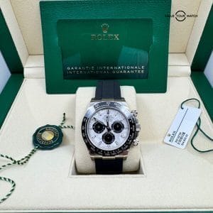 MINT White Tag 2022 Rolex Daytona 18K White Gold Meteorite Dial Ceramic Bezel