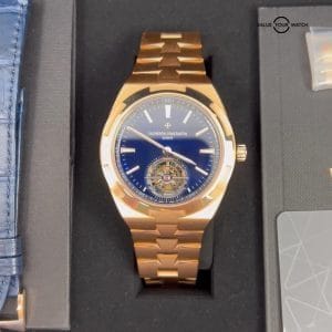 2022 Vacheron Constantin Complete Blue Dial Rose Gold Overseas Tourbillon