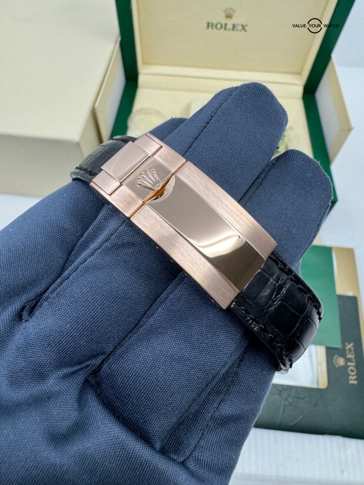 MINT Box Papers 2015 Pink Black Dial Rolex Daytona Ceramic Bezel Rose Gold - Image 3