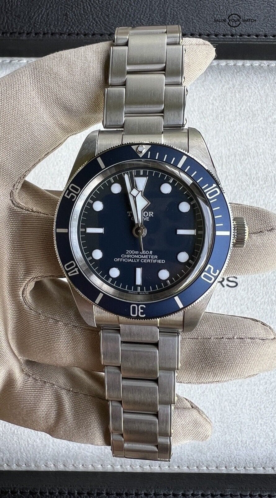 TUDOR 39mm Black Bay Blue Dial Men's Watch - M79030B 2021 Warranty Card - Image 5