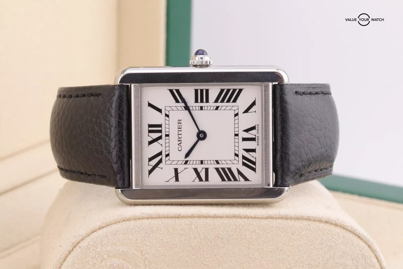 Cartier Tank Solo Stainless Steel Quartz Men’s Watch WSTA0028 - Watch + Card - Image 11