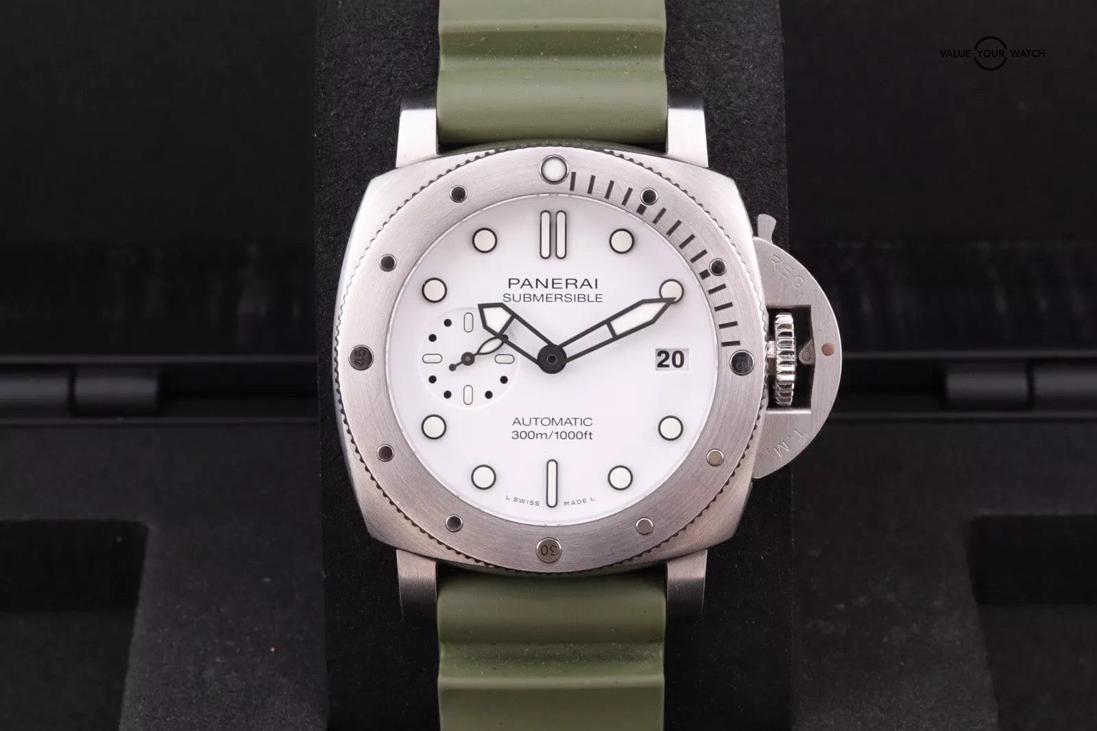 Panerai SUBMERSIBLE Bianco Automatic 42MM Watch PAM1223 | 2021 Box & Card
