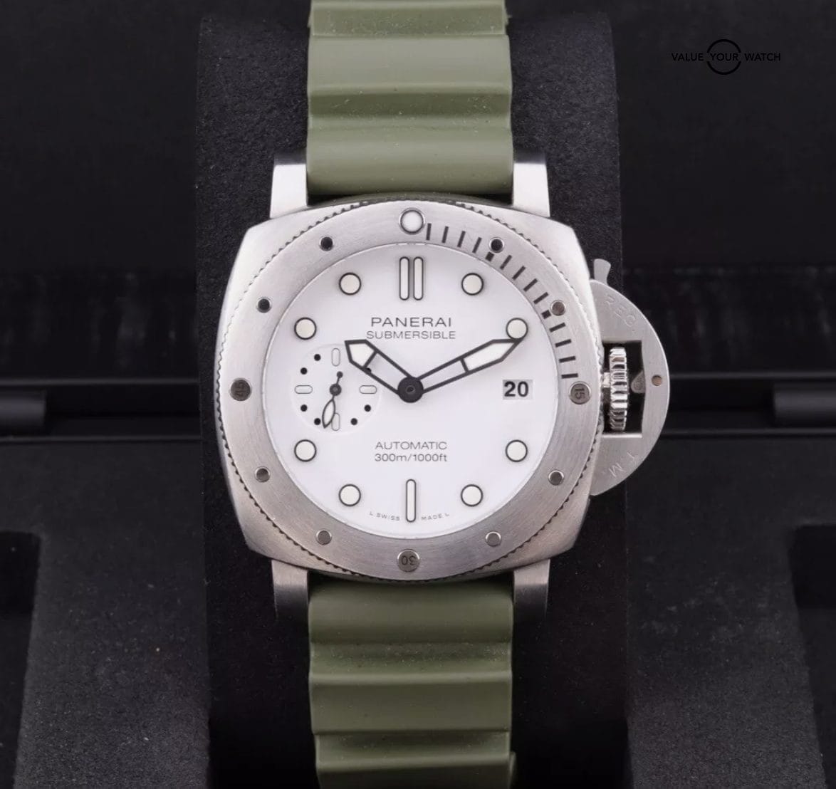 Panerai SUBMERSIBLE Bianco Automatic 42MM Watch PAM1223 | 2021 Box & Card - Image 15