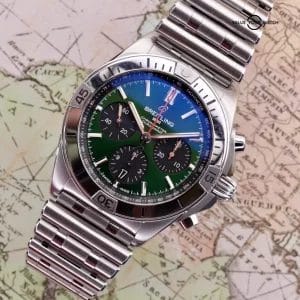 Breitling Chronomat B01 42 Bentley Green | AB0134101L1A1 | 2021 Box & Card