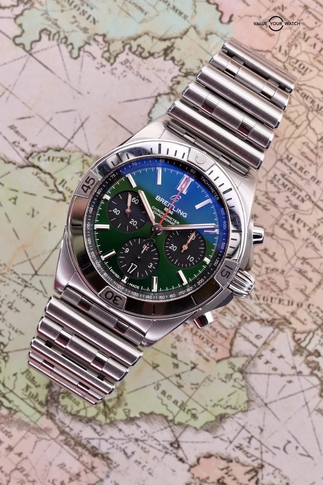 Breitling Chronomat B01 42 Bentley Green | AB0134101L1A1 | 2021 Box & Card